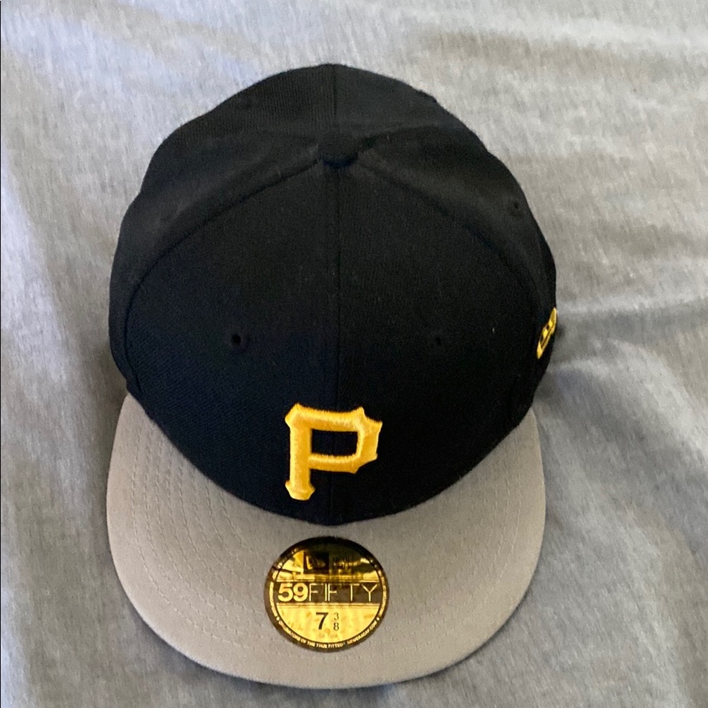New Era Black and Gray Cap with Yellow Logo